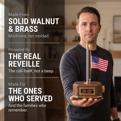 The First Call — Reveille Flagpole Alarm Clock